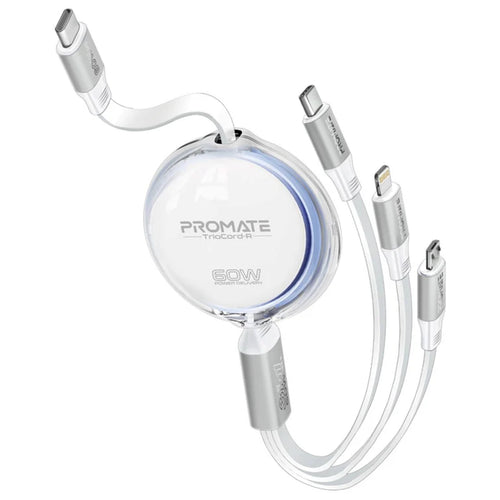 Promate TRIOCORD-R-WHT