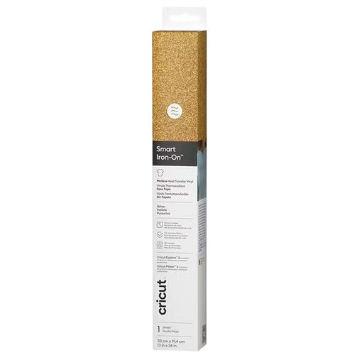 Cricut Everyday Smart Iron-On Matless 13"X36" / Glitter Gold
