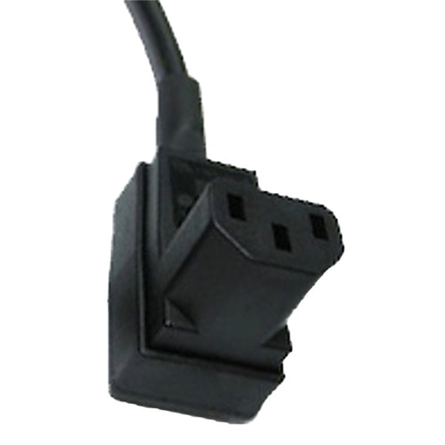 KNCS19-04 - IEC C13 10A Unterer Eingang Niedrigprofil-Buchse schwarz Bulgin
