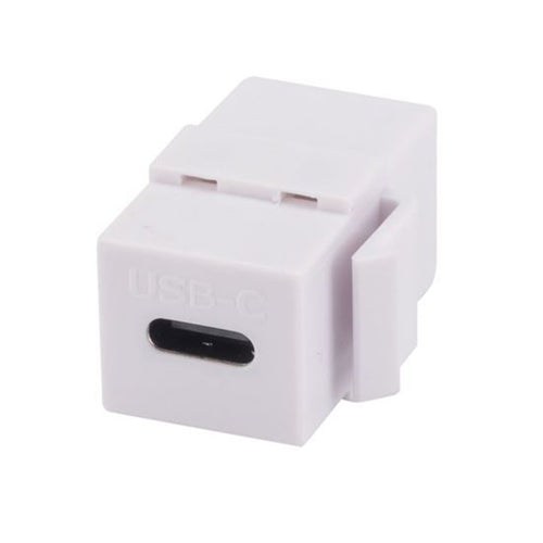 Dynamix FP-USB3C-WH USB-C 3.1 Keystone Jack Female to Female Connectors. White Colour.