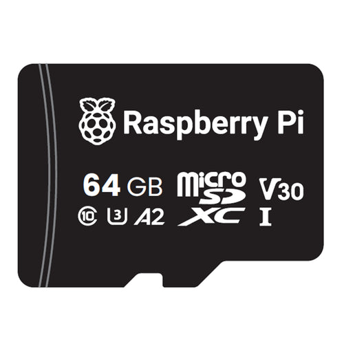 Raspberry Pi Official A2 - Class UltraSD Card 64GB Pre-Program with Raspbian Bookworm 2024-11-05