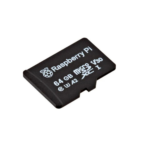 Raspberry Pi Official A2 - Class UltraSD Card 64GB Pre-Program with Raspbian Bookworm 2024-11-05