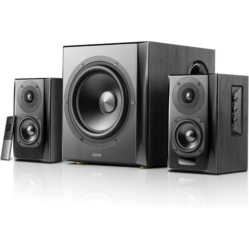 Edifier S351DB 150W Bookshelf Speaker & 8" Subwoofer 2.1 System with Bluetooth - Black