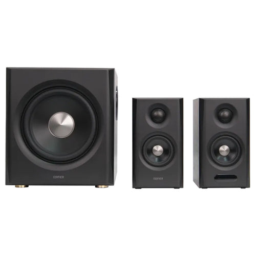 Edifier S355DB 150W Tri-Amped 2.1 Speaker System with Bluetooth & HDMI eARC - Walnut