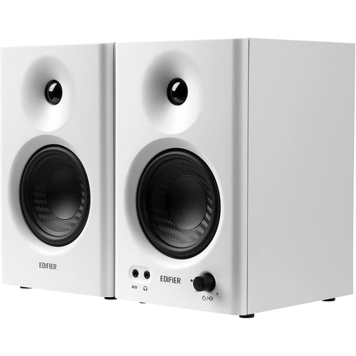 Edifier MR4 4" 2-Way Powered Near Field Studio Monitor Speakers - White