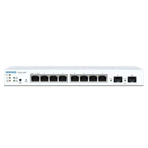 SOPHOS CS101-8FP PoE Managed Ethernet Switch 8x 10/100/1Gig ports 2x SFP 1G Ports