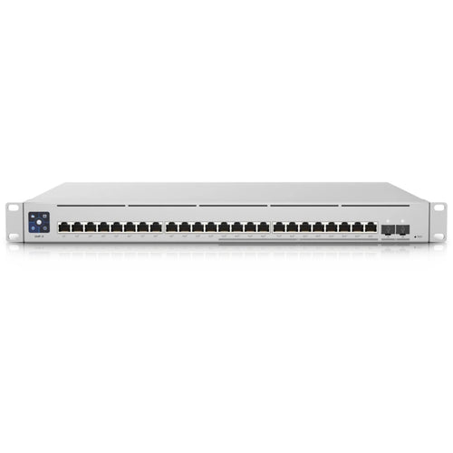 Ubiquiti UniFi USW-Enterprise-24-POE 26-Port 10G L3 Managed PoE Switch (400W) - SFP+ x2, 2.5GbE PoE+ x12, 1GbE PoE+ x12
