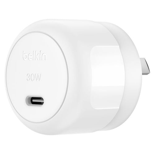 Belkin BoostCharge Kompaktes USB-C Wandladegerät 30W mit USB-C Kabel mit Lightning Connector