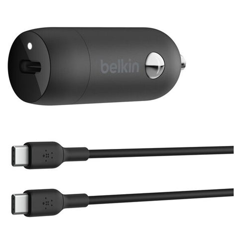Belkin BoostCharge USB-C PD Car Charger + USB-C Cable 30W