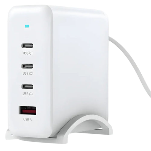 C-Link GS-W100A0960 - 100W GaN Schnellladegerät QuadPort USB-C PD 3.0 Ladegerät - 3x USB-C & 1x USB-A