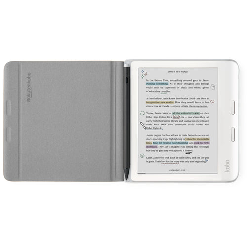 Kobo Libra Colour (2024) SleepCover Notizbuch-Hülle - Sandbeige