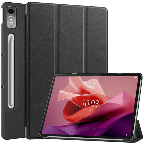 NICE Slim Light Folio Cover - ( Black) Case for Lenovo P12 ( TB 370 )