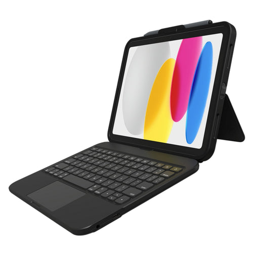 ZAGG Tough Keys Keyboard for iPad 11" A16 & 10th Gen 10.9" with TrackPad USB-C Direct Connection