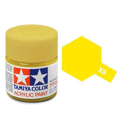 Tamiya X-8 Acrylic Mini Paint - Lemon Yellow - 10ml