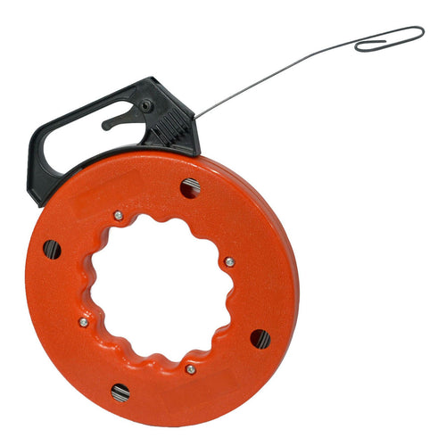 GOLDTOOL GTA-300 - 15m Fish Tape. Snag-Resist Double Loop High-Carbon Steel. High Impact
