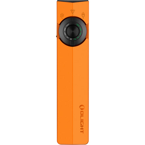 Olight ArkPro Flat Unibody EDC Flashlight (Orange CW) 4 Lights, 7 Configurations, UV, 1500 Lumens, 205M Beam, Internal 2000mah Battery