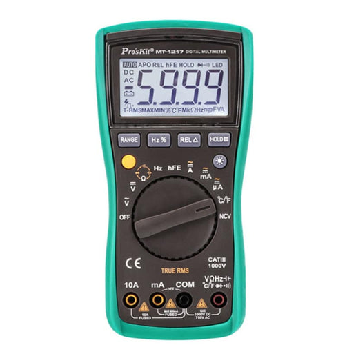ProsKit MT-1217 3 5/6 Auto Range Digital Multimeter 3999 Counts 1000V 10A