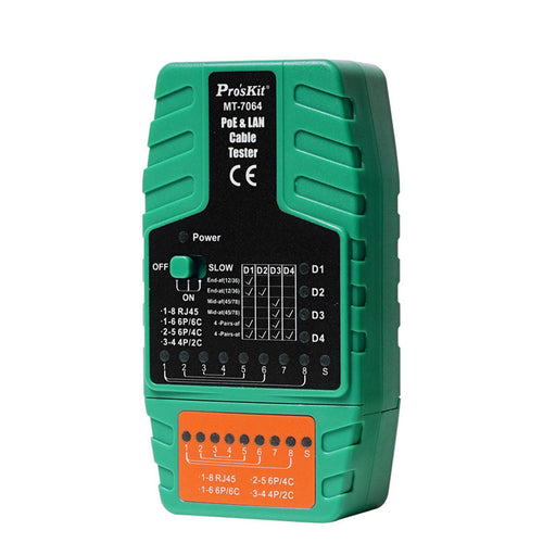 ProsKit MT-7064 PoE & LAN Cable Tester