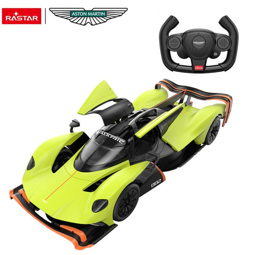 RASTAR 1:14 Green Aston Martin Valkyrie AMR Pro 2.4GHz Remote R/C Car Official Authorization, Doors Can Be Opened Manually, One-Click Acceleration. Batteries are NOT Included! Ages 6+!
