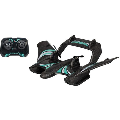 Silverlit FLYBOTIC Black Aqua Wingz, 2-Channel Drone, Amphibious Capabilities for Both Air and Water, Built-in LED lights, Durable and Lightweight EPP Foam, For Age 8+!