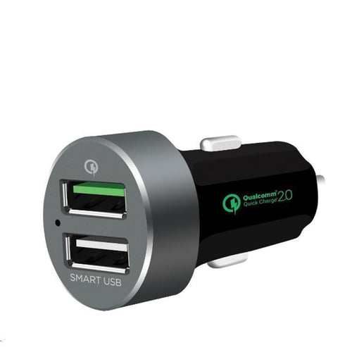 MB-CHGR-QBS - mbeat® QuickBoost S Dual Port Qualcomm Certified Quick Charge 2.0 und Smart USB KFZ-Ladegerät