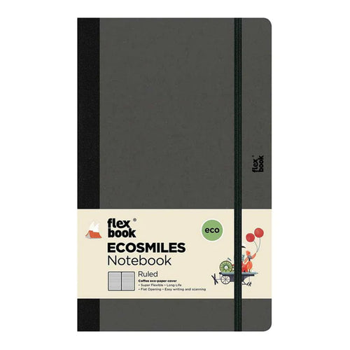 21.001 - Flexbook Ecosmiles Notebook Medium Ruled Coffee