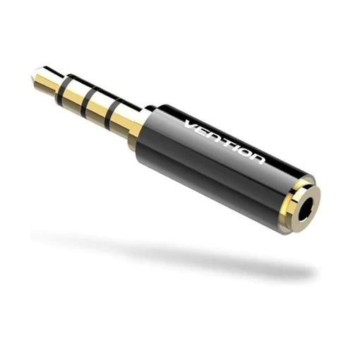 Vention 3.5mm Male to 2.5mm Female Audio Adapter Black Metal Type