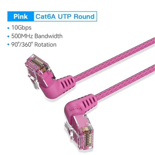 Vention IBOPI Cat6A UTP Patch Cable - 3m - Pink