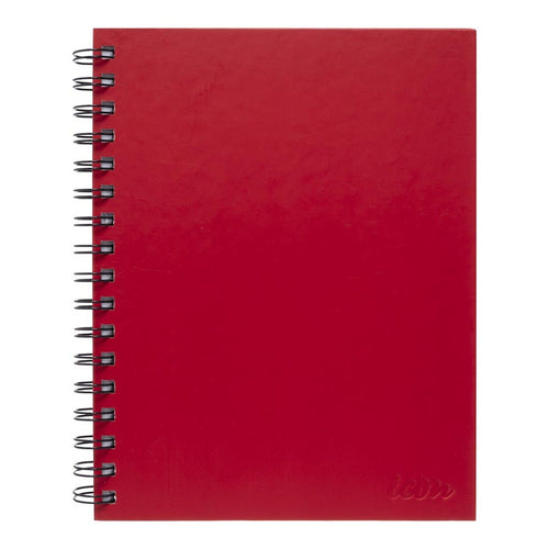 Okin ISNBHC002 – Icon Spiral-Notizbuch A5 Hardcover Rot 200 Seiten