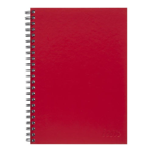 Okin ISNBHC005 - Icon Spiral Notebook A4 Hard Cover Red 200 pg