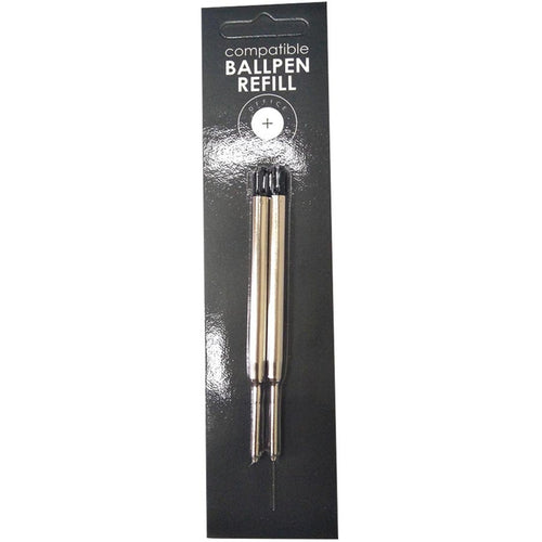 Okin GBP Compatible Parker Ballpoint Refill Black, Pack of 2