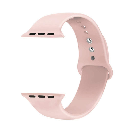 49mm/46mm/45mm/44mm - Pink Sand Silicone Sport Band for Apple Watch, includes S/M and M/L bands - Compatible with Apple Watch Ultra 1/2/3, Series 11/10/9/8/7/6/SE/5/4/3/2/1