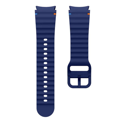 Silicone Galaxy Watch7 Strap 20mm (M/L) - Navy Blue Compatible with Galaxy Watch6 / 5 / 4 Series