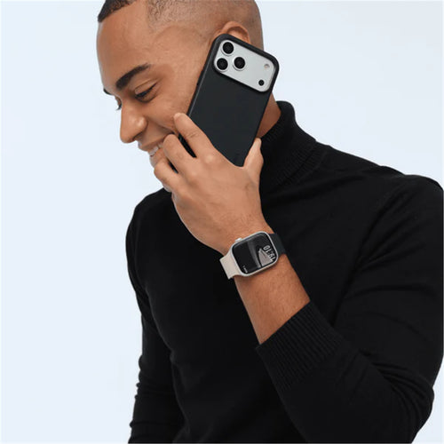 MOFT Apple Watch Band - Silicone - Vast Black x Stardust - 49/46/45/44mm - Compatible with Apple Watch Ultra 1/2/3, Series 11/10/9/8/7/6/SE/5/4/3/2/1