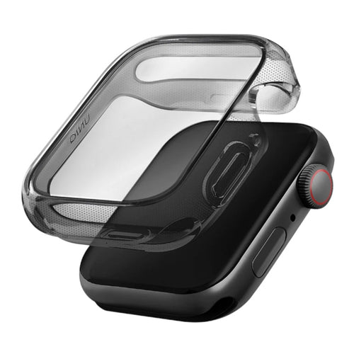 Uniq Apple Watch Series SE 3 / SE 2 (44mm) Grade Watch Protective Case - Tinted Grey - Slim hybrid - Co-moulded with 4H anti scratch - Screen Protection - High sensitive touch screen panel