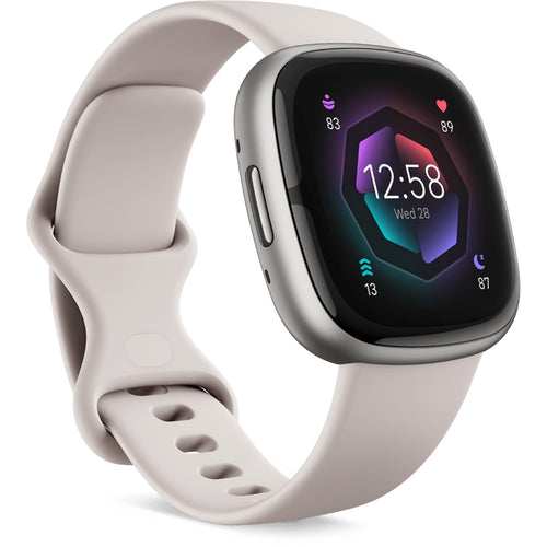 Fitbit Sense 2 Smart Watch - Lunar White / Platinum
