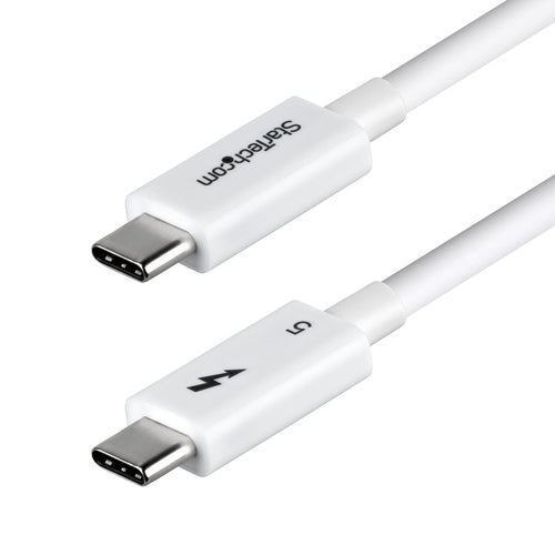 TBLT5MM1M240WWH - STARTECH.COM 3FT (1M) THUNDERBOLT 5 CABLE, 80GBPS, CERTIFIED - WHITE, LTW