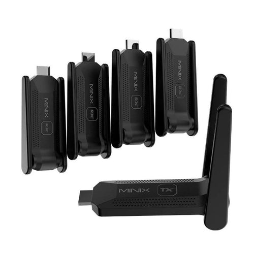 B14 - MINIX B14 - B14 1-In-4-Out 1080P Wireless HDMI Extender up to 50m. Simultaneous Connection