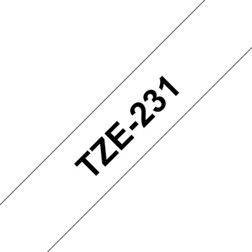 Brother TZE231 - TZe231 12mm x 8m Standard laminated Blac