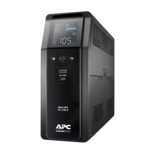 APC BACK UPS PRO BR 1200VA, SINEWAVE,8 OUTLETS, AVR, LCD INTERFACE