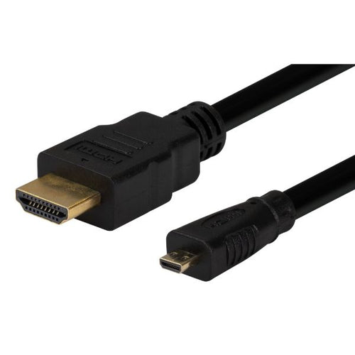 DYNAMIX C-HDMI-MIC-1 - 1m HDMI to HDMI Micro Cable v14 Max Res: 4K@30Hz Colour Black