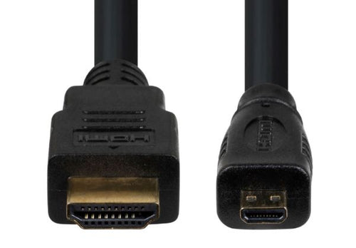 DYNAMIX C-HDMI-MIC-1 - 1m HDMI to HDMI Micro Cable v14 Max Res: 4K@30Hz Colour Black