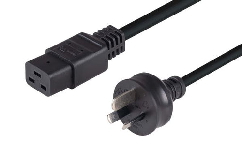 C-PC15A - DYNAMIX C-PC15A - 2M Power Cord - 15A 3 Pin Plug to 15A C19 Plug
