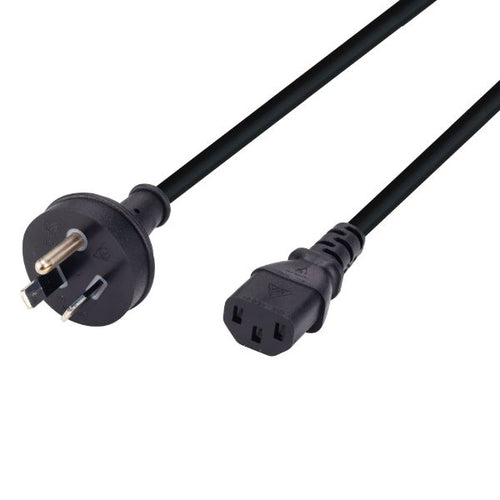 C-POWERRE3 - DYNAMIX C-POWERRE3 - 3m 3-Pin Plug to IEC Female Plug w/ rounded Earth Pin. 10A. Power Cord.