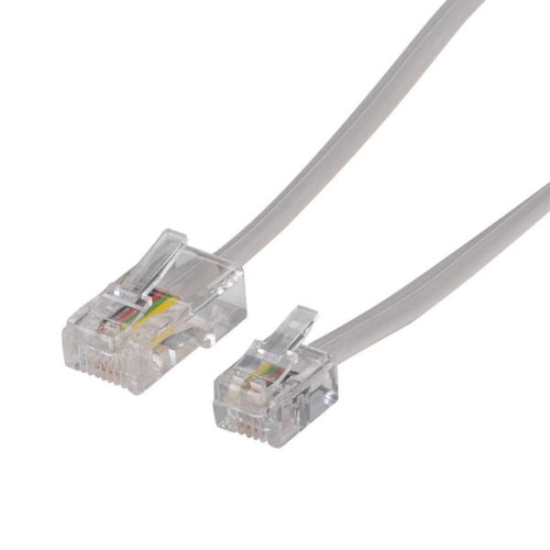 C-RJ1245-5 - DYNAMIX C-RJ1245-5 - 5m RJ12 to RJ45 Cable - 4C All pins connected crossed Colour Grey