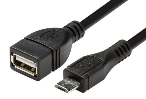 DYNAMIX C-U2-OTG - 0.1m USB 2.0 Micro-B Male to USB-A Female Adapter OTG compatible