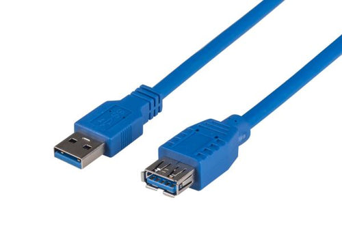 C-U3-2 - DYNAMIX C-U3-2 - 2m USB 3.0 USB-A Male to Female Extension Cable Blue 900mA/5V