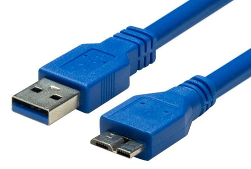 DYNAMIX C-U3MICB-2 - 2m USB 3.0 Micro-B Male to USB-A Male Connector Colour Blue