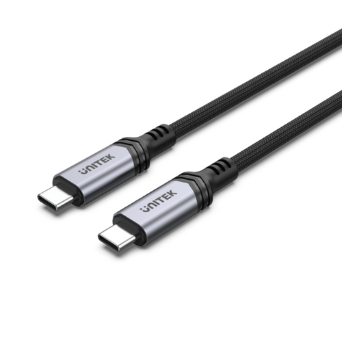 C14110GY-2M - UNITEK C14110GY-2M - 2M USB-C to USB-C Cable. Supports 240W Super Speed Fast Charging.