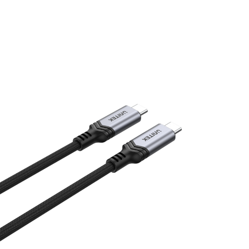C14110GY-2M - UNITEK C14110GY-2M - 2M USB-C to USB-C Cable. Supports 240W Super Speed Fast Charging.